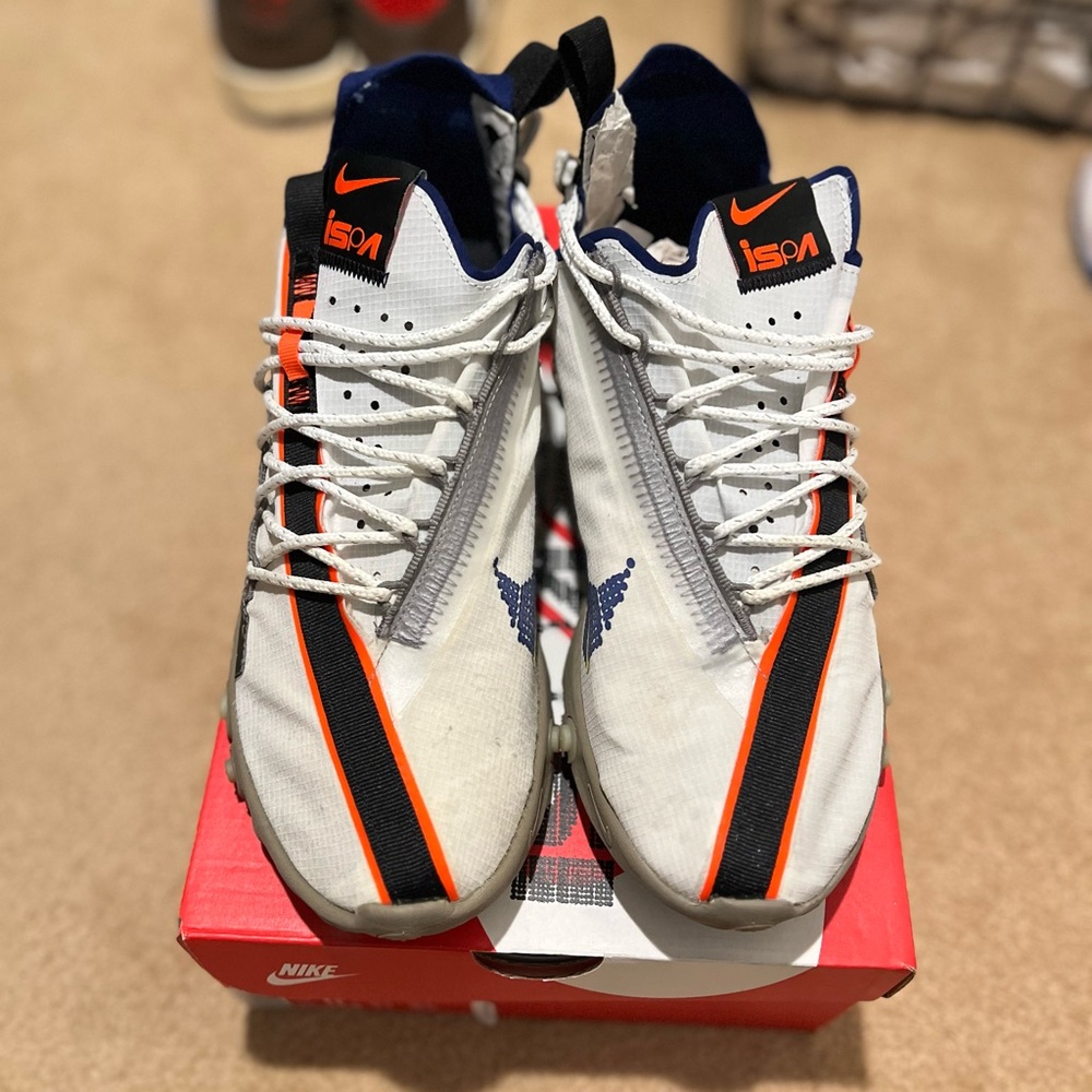 Nike React White and Orange Men's Shoes